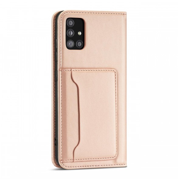Magnetkortfodral Fodral för Samsung Galaxy A53 5G Plånbok Korthållare Rosa