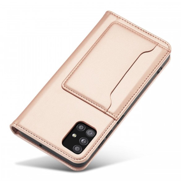 Magnetkortfodral Fodral för Samsung Galaxy A53 5G Plånbok Korthållare Rosa