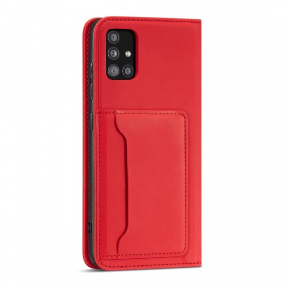 Magnetkortfodral Fodral för Samsung Galaxy A53 5G Plånbok Korthållare Röd