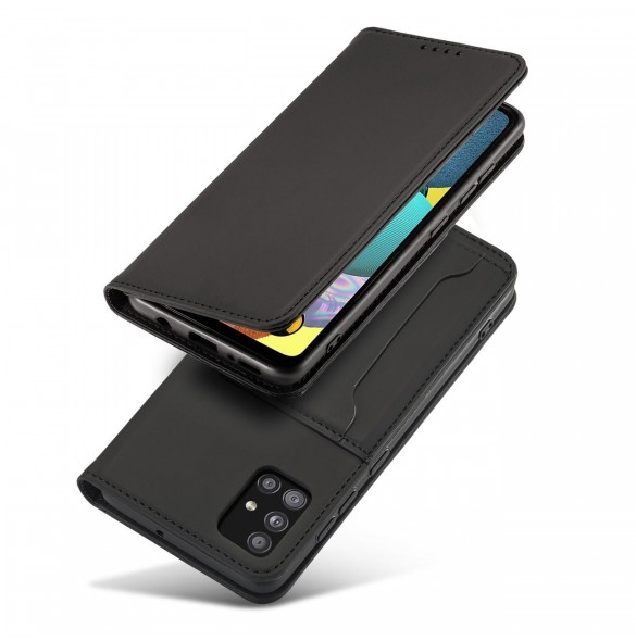 Magnetkortfodral Fodral för Xiaomi Redmi Note 11 Pro Pouch Plånbok Korthållare Svart