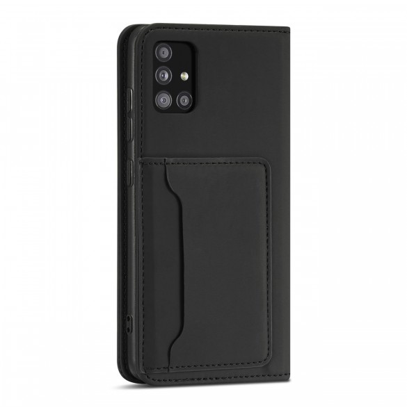 Magnetkortfodral Fodral för Xiaomi Redmi Note 11 Pro Pouch Plånbok Korthållare Svart