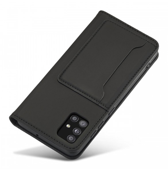 Magnetkortfodral Fodral för Xiaomi Redmi Note 11 Pro Pouch Plånbok Korthållare Svart