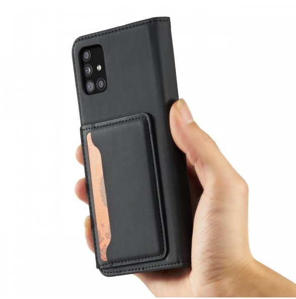 Magnetkortfodral Fodral för Xiaomi Redmi Note 11 Pro Pouch Plånbok Korthållare Svart