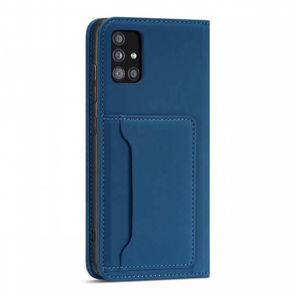Magnetkortfodral för Xiaomi Redmi Note 11 Pro Pouch Card Plånbok Korthållare Blå