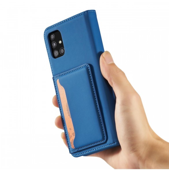 Magnetkortfodral för Xiaomi Redmi Note 11 Pro Pouch Card Plånbok Korthållare Blå
