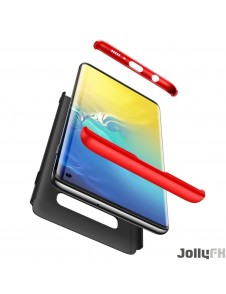 Svart-rött och väldigt snyggt skydd till Samsung Galaxy S10 Plus.