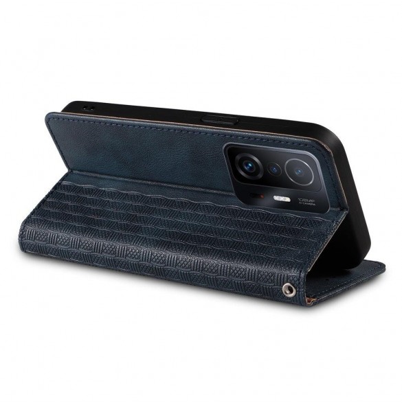 Magnet Strap Fodral Fodral för Samsung Galaxy A13 5G Plånbok + Mini Halsbandshänge Blå