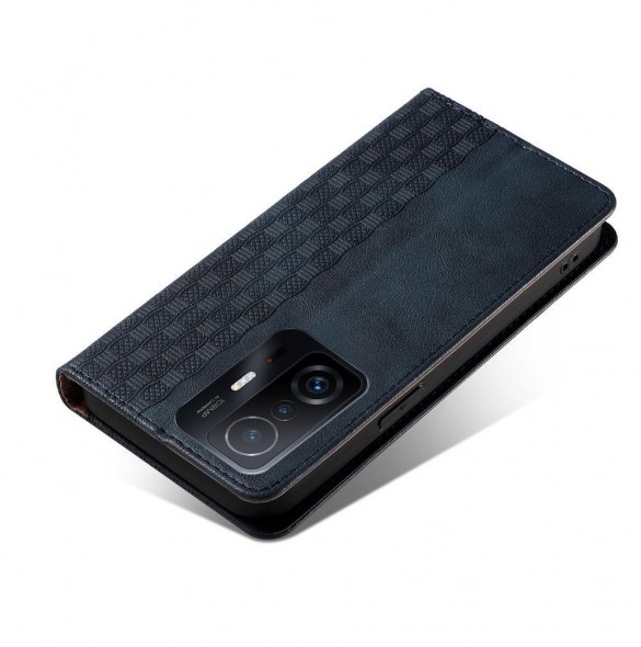 Magnetremsfodral Fodral för Xiaomi Redmi Note 11 Pro Pouch-plånbok + Mini Halsbandshänge Blå