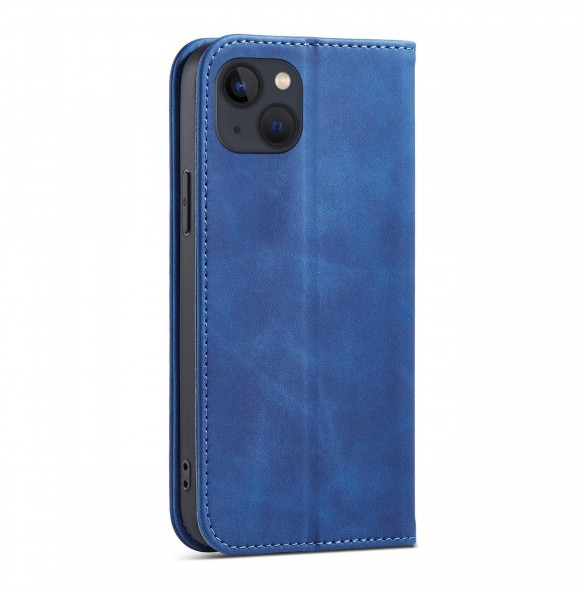 Magnet Fancy Fodral för iPhone 13 mini täckkort plånbok kortställ blå