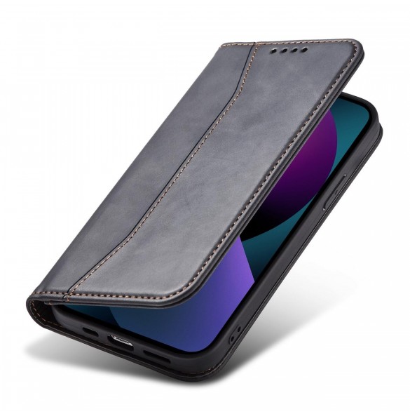 Magnet Fancy Fodral för iPhone 13 Pouch Card Plånbok Kortställ Svart