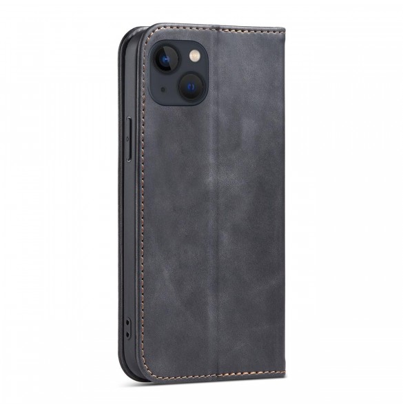 Magnet Fancy Fodral för iPhone 13 Pouch Card Plånbok Kortställ Svart