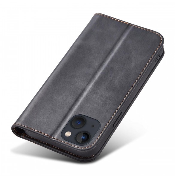 Magnet Fancy Fodral för iPhone 13 Pouch Card Plånbok Kortställ Svart