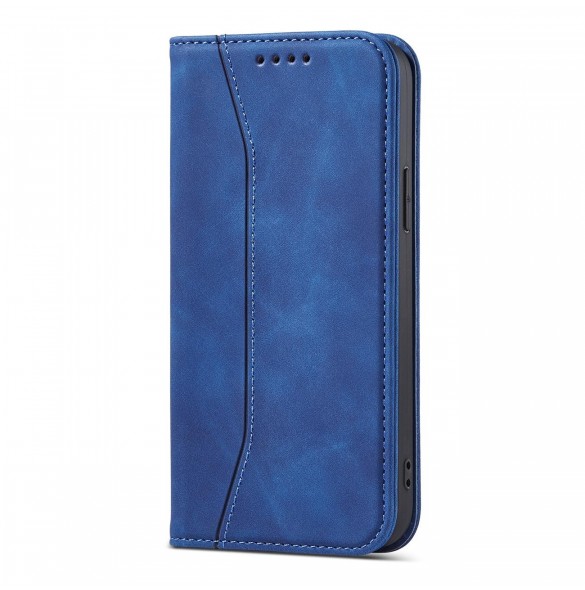 Magnet Fancy Case Fodral för iPhone 13 Pro Max Pouch Card Plånbok Korthållare Blå