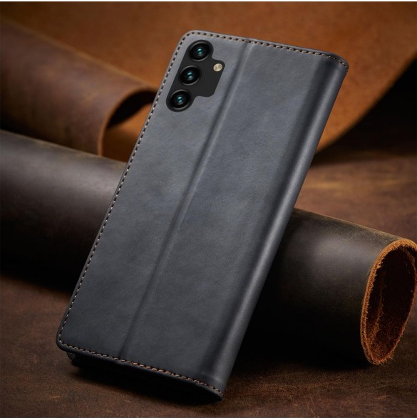 Magnet Fancy Fodral Fodral För Samsung Galaxy A13 5G Plånbok Korthållare Svart