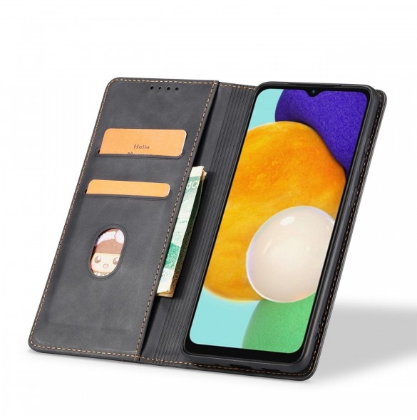 Magnet Fancy Fodral Fodral För Samsung Galaxy A13 5G Plånbok Korthållare Svart