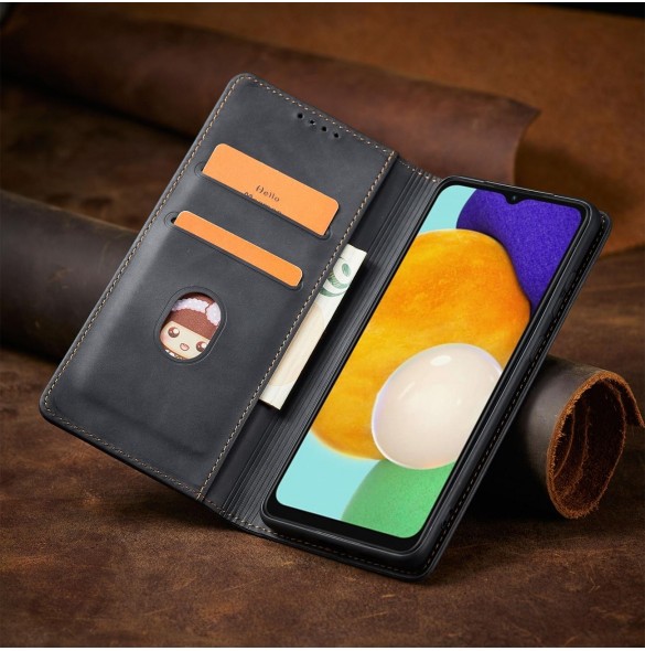Magnet Fancy Fodral Fodral För Samsung Galaxy A13 5G Plånbok Korthållare Svart