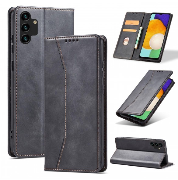 Magnet Fancy Fodral Fodral För Samsung Galaxy A13 5G Plånbok Korthållare Svart