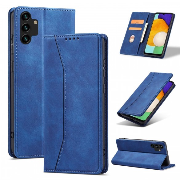 Magnet Fancy Fodral Fodral För Samsung Galaxy A13 5G Plånbok Korthållare Blå