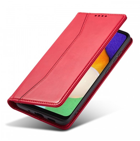 Magnet Fancy Fodral Fodral För Samsung Galaxy A13 5G Plånbok Korthållare Röd