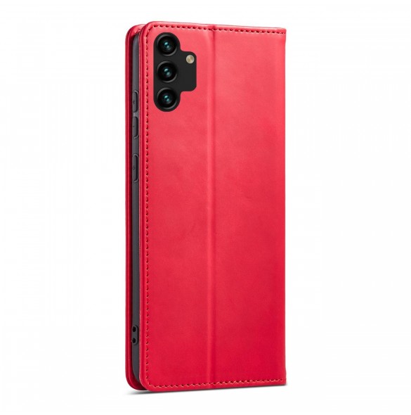 Magnet Fancy Fodral Fodral För Samsung Galaxy A13 5G Plånbok Korthållare Röd