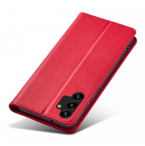Magnet Fancy Fodral Fodral För Samsung Galaxy A13 5G Plånbok Korthållare Röd