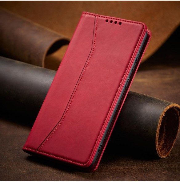 Magnet Fancy Fodral Fodral För Samsung Galaxy A13 5G Plånbok Korthållare Röd