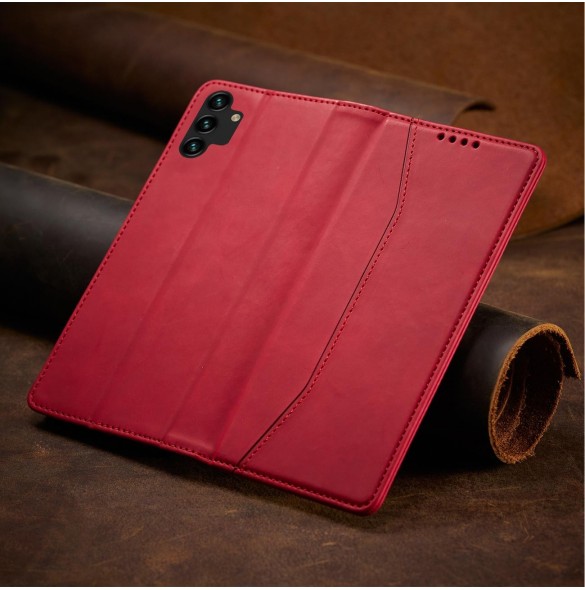 Magnet Fancy Fodral Fodral För Samsung Galaxy A13 5G Plånbok Korthållare Röd