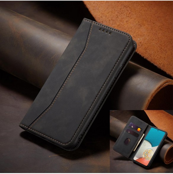 Magnet Fancy Fodral Fodral För Samsung Galaxy A53 5G Plånbok Korthållare Svart