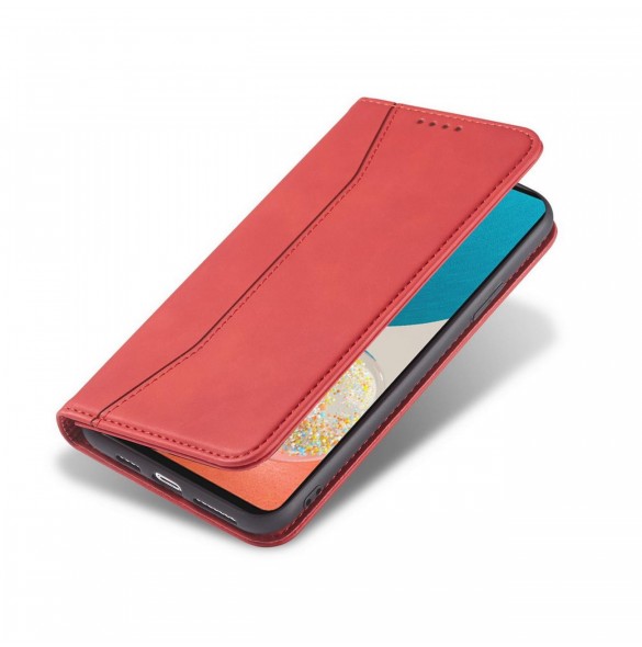 Magnet Fancy Fodral Fodral För Samsung Galaxy A53 5G Plånbok Korthållare Röd