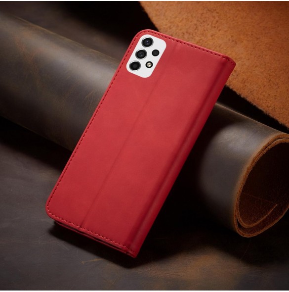 Magnet Fancy Fodral Fodral För Samsung Galaxy A53 5G Plånbok Korthållare Röd