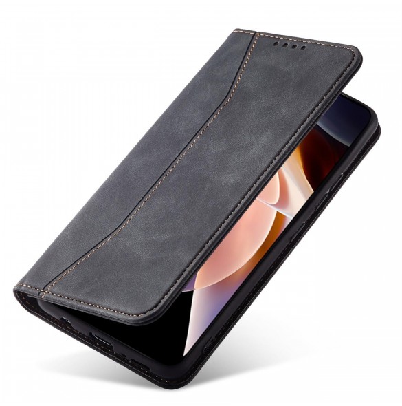 Magnet Fancy Case Fodral för Xiaomi Redmi Note 11 Pro Pouch Card Plånbok Korthållare Svart