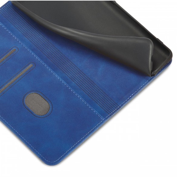 Magnet Fancy Case Fodral för Samsung Galaxy S22 Pouch Plånbok Korthållare Blå