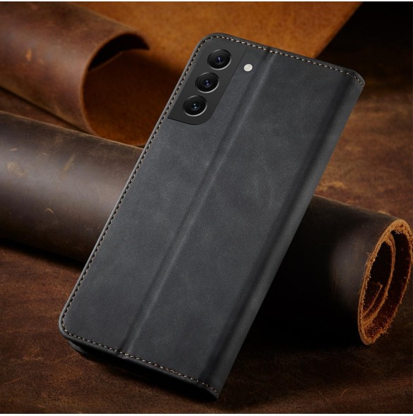 Magnet Fancy Case Fodral för Samsung Galaxy S22 + (S22 Plus) Plånbok Korthållare Svart