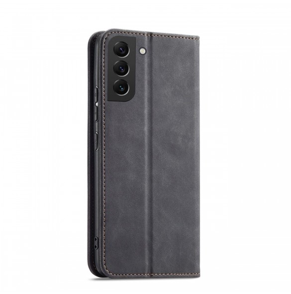 Magnet Fancy Case Fodral för Samsung Galaxy S22 + (S22 Plus) Plånbok Korthållare Svart