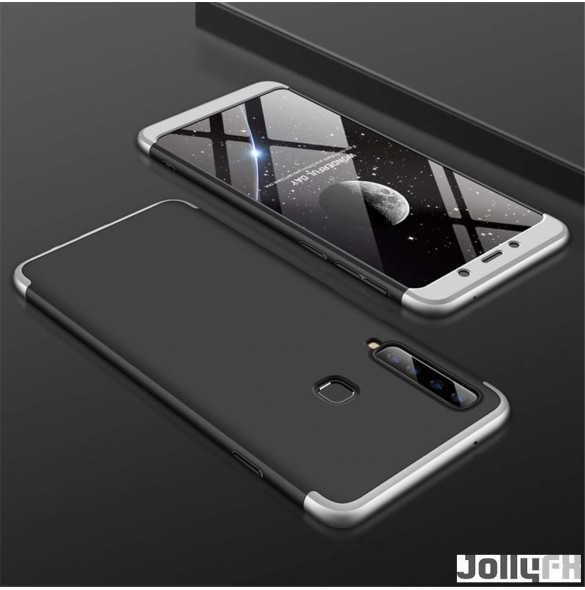 Svart-silver och väldigt snyggt skydd till Samsung Galaxy A9 2018 A920.