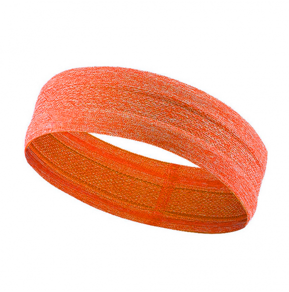 Elastiskt tyg pannband för löpning fitness orange
