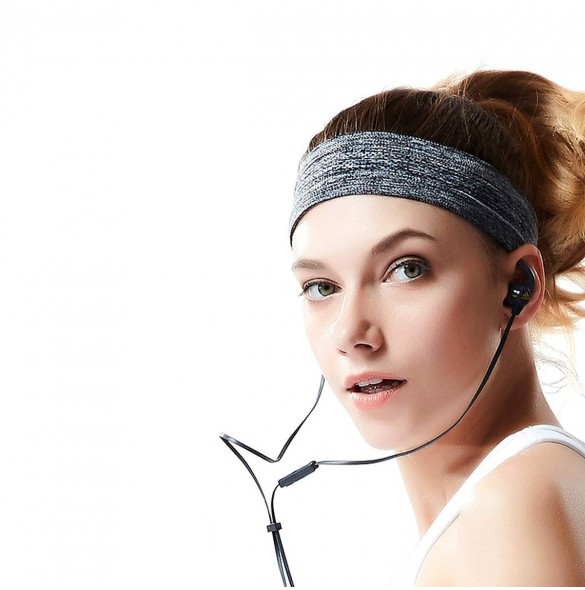 Elastiskt tyg pannband för löpning fitness orange
