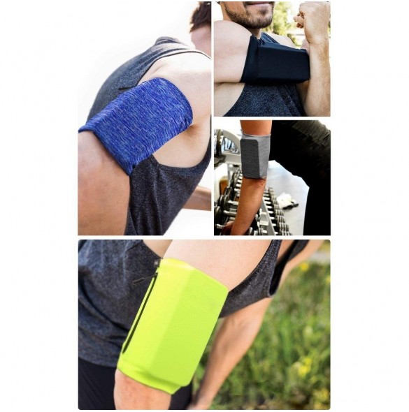 Löpararmband telefonarmband M grå