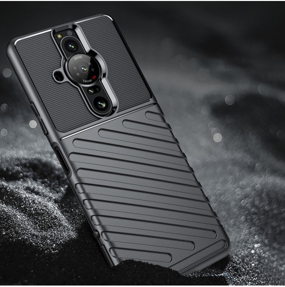 Thunder Case flexibelt pansarskal för Sony Xperia Pro-I svart