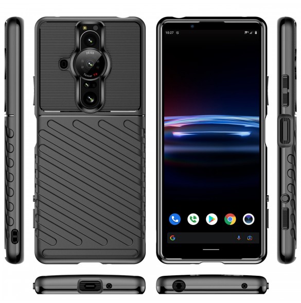 Thunder Case flexibelt pansarskal för Sony Xperia Pro-I svart