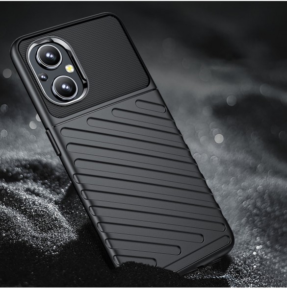 Thunder Case flexibelt pansarskal för Oppo Reno7 4G / F21 Pro svart
