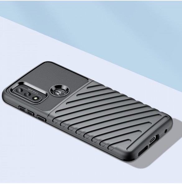 Thunder Case flexibelt pansarskal till Motorola Moto G Play 2022 svart