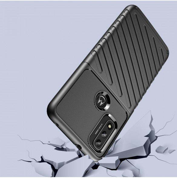 Thunder Case flexibelt pansarskal till Motorola Moto G Play 2022 svart