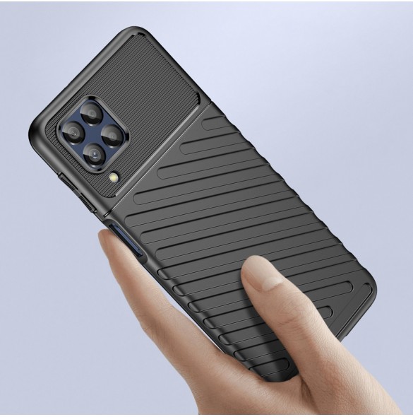 Thunder Case flexibelt pansarskal till Samsung Galaxy M53 5G svart