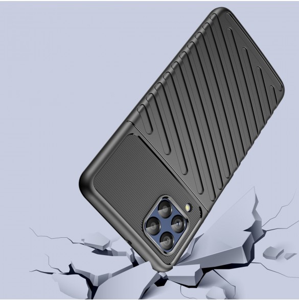 Thunder Case flexibelt pansarskal till Samsung Galaxy M53 5G svart