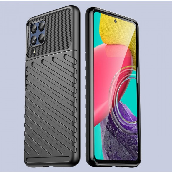 Thunder Case flexibelt pansarskal till Samsung Galaxy M53 5G svart
