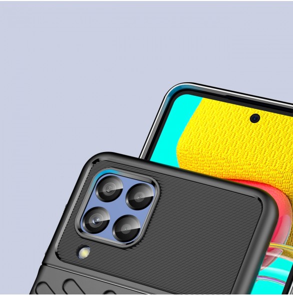 Thunder Case flexibelt pansarskal till Samsung Galaxy M53 5G svart