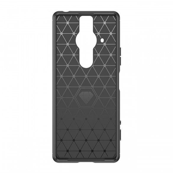 Carbon Case Flexibelt TPU-skal för Sony Xperia Pro-I svart