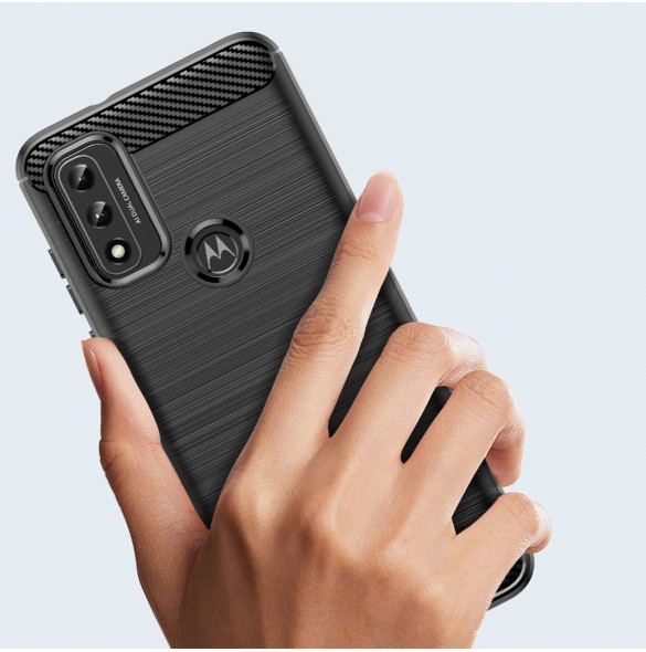 Kolfodral Flexibelt skyddsfodral Motorola Moto G Play 2022 svart