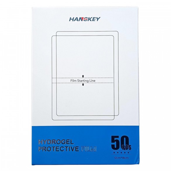 50 st. Hydrogel, antibakteriell, självläkande folie för skärning med plotter (18cm x 12cm)